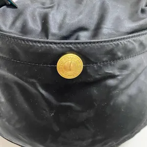 Coach Vintage Black Hobo Bag with Gold Accents thumbnail 6