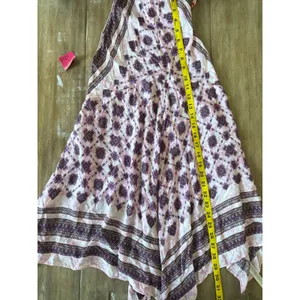 Intimately Free People Dress Small Pink Boho‎ Halter Handkerchief Hem Festival thumbnail 5