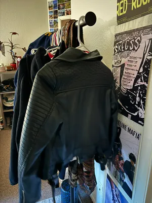 Dish Leather Jacket Black Size XXS thumbnail 4