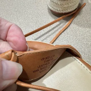 Women’s Tan Leather Lace-Up Espadrille Sandals by Vince Camuto thumbnail 5