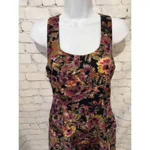 Jack by BB Dakota Tyrian Sheath Floral Sleeveless Dress Size 2 thumbnail 2