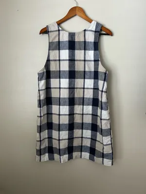 Vintage cottage core bohemian plaid jumper thumbnail 4