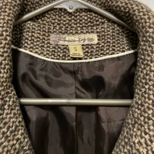 *American Rag Vintage Brown Tweed Wool Blend Pea Coat Jacket thumbnail 2