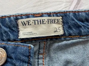 We The Free Wide-Leg High-Rise Jeans in Dark Blue Wash thumbnail 3