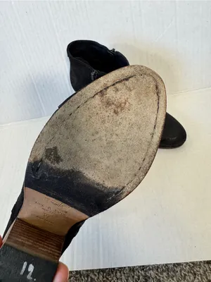 Rag & Bone Black Suede Leather Ankle Boots Womens 6.5 Booties Fall Classic Heel thumbnail 5