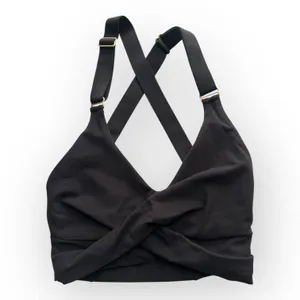 Buff Bunny Collection Womens size XS Candy Wrap Sports Bra Black Workout Yoga thumbnail 2
