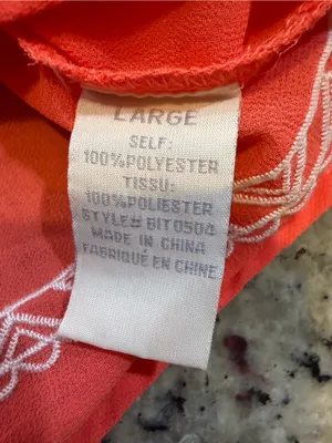 Embroidered Coral Sleeveless Tank Top thumbnail 2