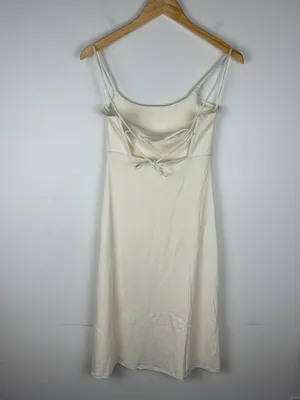 Aritzia Wilfred New‎ Dreamweaver Slit Tie Back Midi Dress Women’s Sz S thumbnail 5