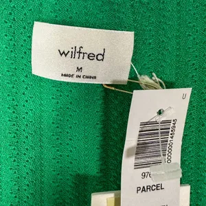Wilfred Aritzia Alien Green Sweater Crop Top, NWT, Size Medium, MSRP $78 thumbnail 6