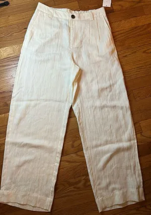 a new day Women's Cream Trousers thumbnail 1