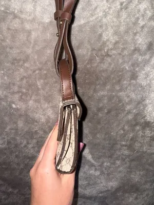 Mini Geometric Pattern Printed Flap Crossbody Bag Brown thumbnail 4