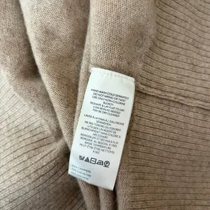 NWT!! FREE PEOPLE Eloura Cashmere‎ Henley Sweater Solid Light Brown Tan X-Large thumbnail 14