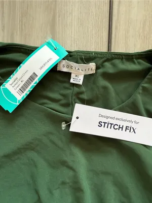 Socialite Airlea Fitted Dress Green XL NWT STITCH FIX thumbnail 10