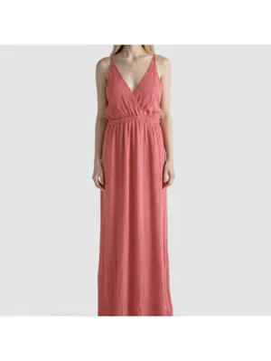 Lulus Rusty Rose Maxi Dress Pink Backless Womens Medium thumbnail 2