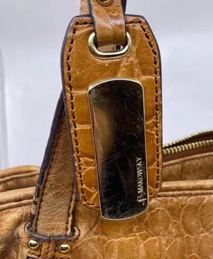 B. Makowsky Aligator Print Large Sholder Bag thumbnail 2