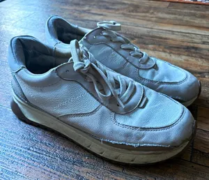 Madewell Kickoff Trainer Sneaker White Low Top Lace-Up Athletic Women's size 8 thumbnail 1