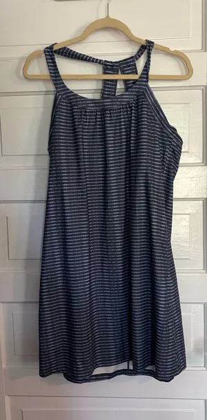 Striped Sleeveless Athletic Dress thumbnail 1