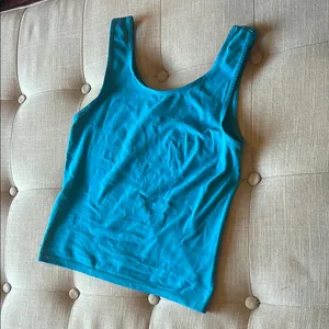 United Colors Of Benetton Blue Vibrant Nylon Stretchy Tank One Size thumbnail 3
