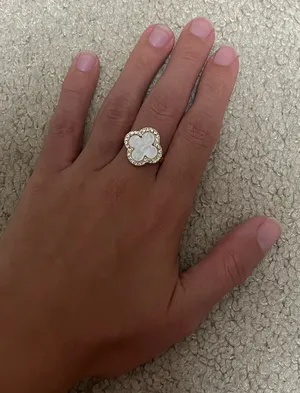 Clover ring size 8 Gold thumbnail 1