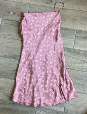 Cotton candy printed mini dress Pink thumbnail 1