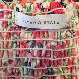 Altar’d State Floral Spaghetti Strap Flowy Dress Fit and Flare NWOT thumbnail 7