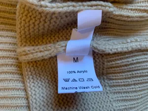 V neck long line knitted vest size M Tan Size M thumbnail 8