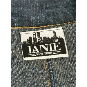 Lanie New York Women's Denim Rhinestone Blazer XL thumbnail 10
