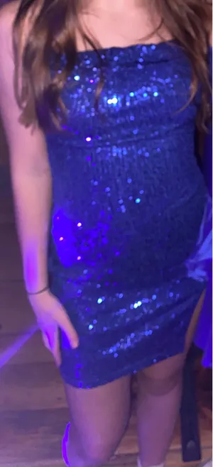 Windsor Homecoming Dress Sparkly Blue thumbnail 3