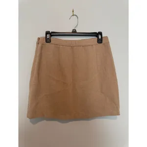 Abercrombie & Fitch Herringbone Wrap Mini Skirt Tan Beige Large thumbnail 2