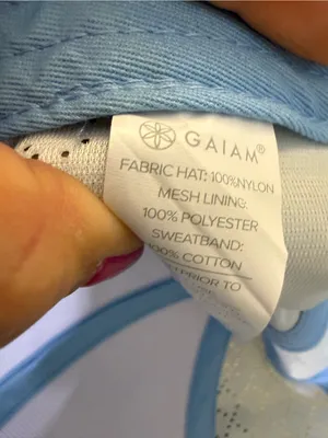 GAIAM Light Gray Breathable Baseball Cap thumbnail 8