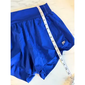 Fabletics Womens Royal Blue High Waisted Running Athletic‎ Shorts with Pockets thumbnail 5