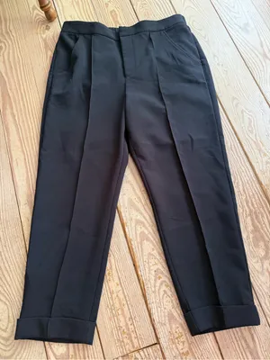Maeve Anthropologie Black Tapered Pants size 14 petite thumbnail 1