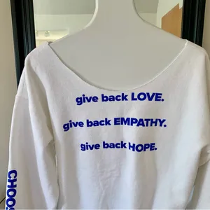 Give Back Love Give Back Empathy Give Back Hope Choose Empathy Sweatshirt thumbnail 2
