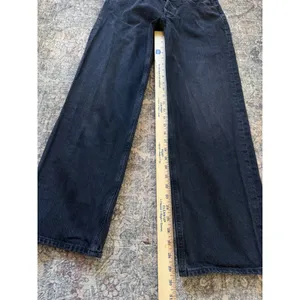 AGOLDE V-Waist Baggy Jeans 29 Washed Black Regenerative Cotton A208-1157 thumbnail 6