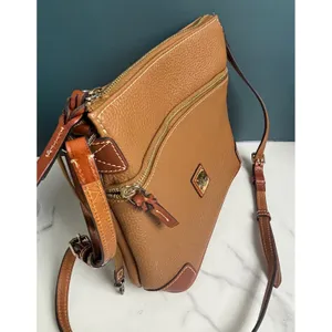 Dooney & Bourke Pebble Grain Crossbody R264CA Caramel Leather thumbnail 5