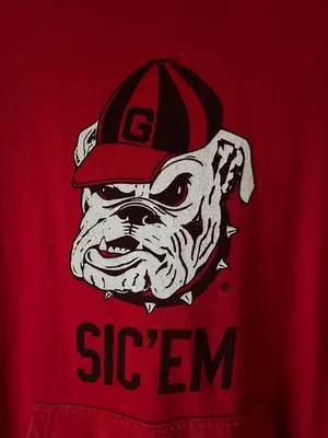 Nike Red Georgia Bulldogs Vault Club Fleece Pullover Hoodie thumbnail 2