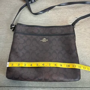 Coach F34938 Signature File Crossbody Leather Bag thumbnail 15