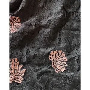 Adiva Womens Black‎ Pink Floral Lace Whimsigoth Witchy Off Shoulder Top Size Xl thumbnail 4