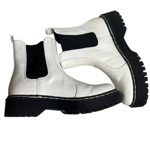 Sincerely Jules white slip on hippie chelsea boots 6 thumbnail 6