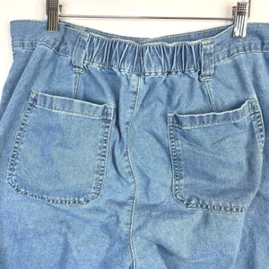 Old Navy OG Chino High Rise Utility Slouchy Ankle Denim Jeans Elastic Waist XL thumbnail 8