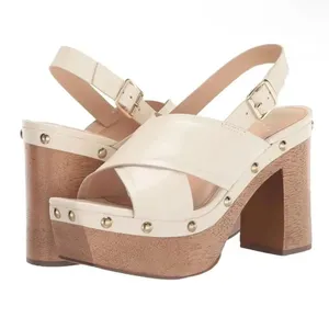 Vince Camuto Cream/ Ivory Slingback Sandals(Size 9M) thumbnail 2