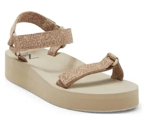 Zella Sandals Womens Size 6 Tan Leopard Print Lightweight‎ Platform thumbnail 1
