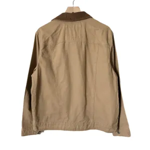 Levi's Canvas Utility Barn Chore Coat Jacket Cotton Tan Corduroy Collar Medium thumbnail 3