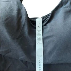 Lululemon Women’s 10 Align Tank Solid Black Fitted Crop Padded Basic Trendy New‎ thumbnail 5