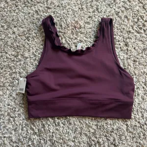 Free People Movement Hearts A Flutter Sports Bra Burgundy Sz Small Women’s NWT thumbnail 2