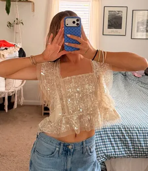 Anthropologie Sequin Top thumbnail 11