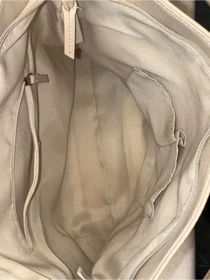 Frye And Co. Aurora Hobo Shoulder Bag Crossbody Strap Cream Whipstitch Pockets thumbnail 9