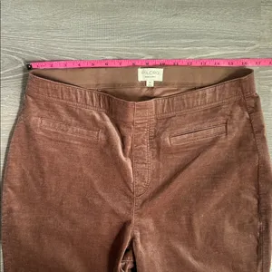 Anthropologie Pilcro Pull-On Mid-Rise Velvet Retro Flare Pants 32 thumbnail 7