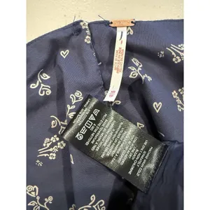 Free People x Revolve Beasley Mini Dress Womens XS Navy Floral Twee Coquette thumbnail 5