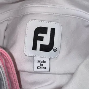 FOOTJOY Quarter Zip Pullover Top Size M Pink White Striped Long Sleeve Workout thumbnail 6
